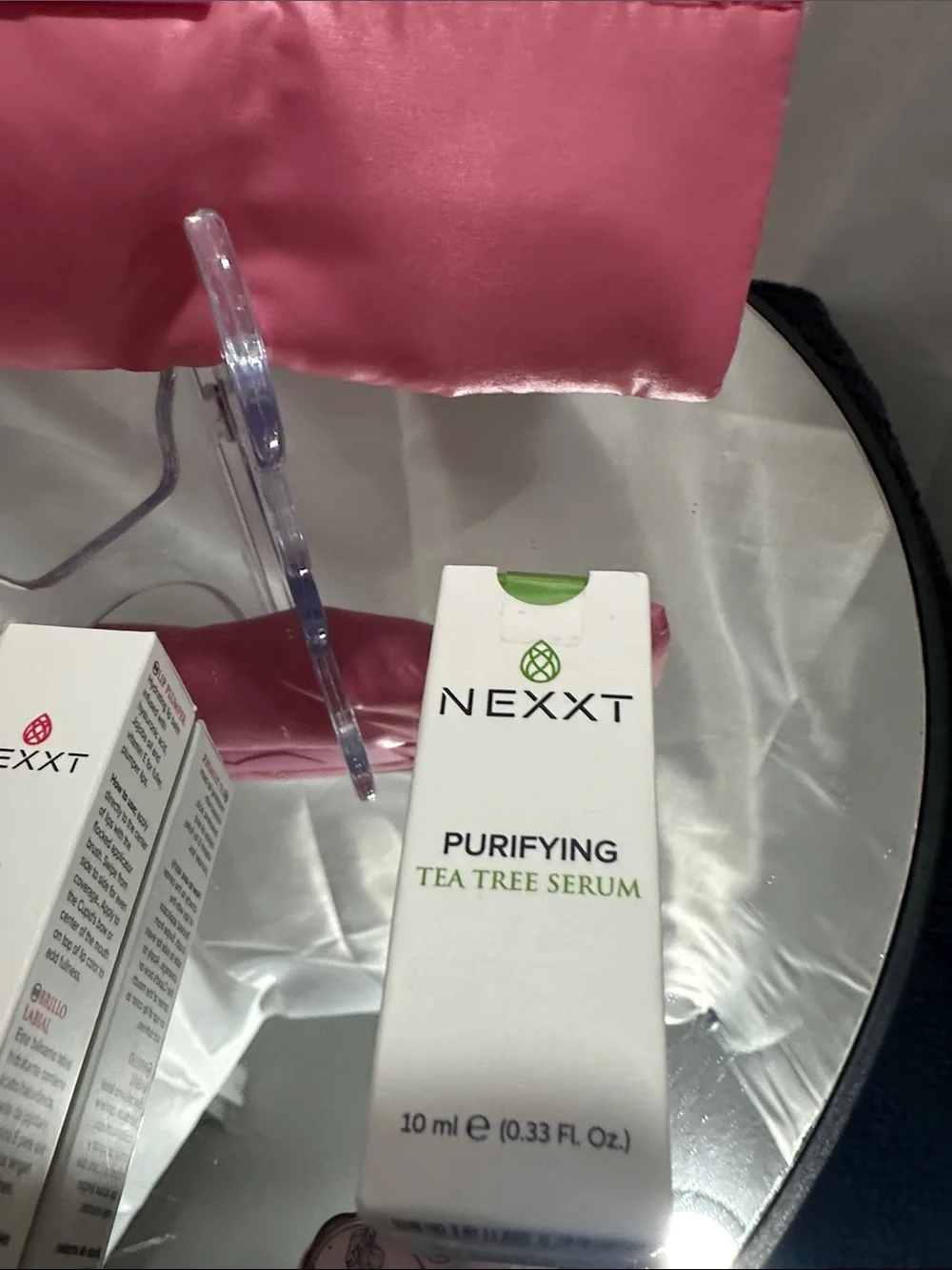 Nexxt vitamin C serum and Nexxt lip plumper Nexxt serum & jam lip plumping & bag